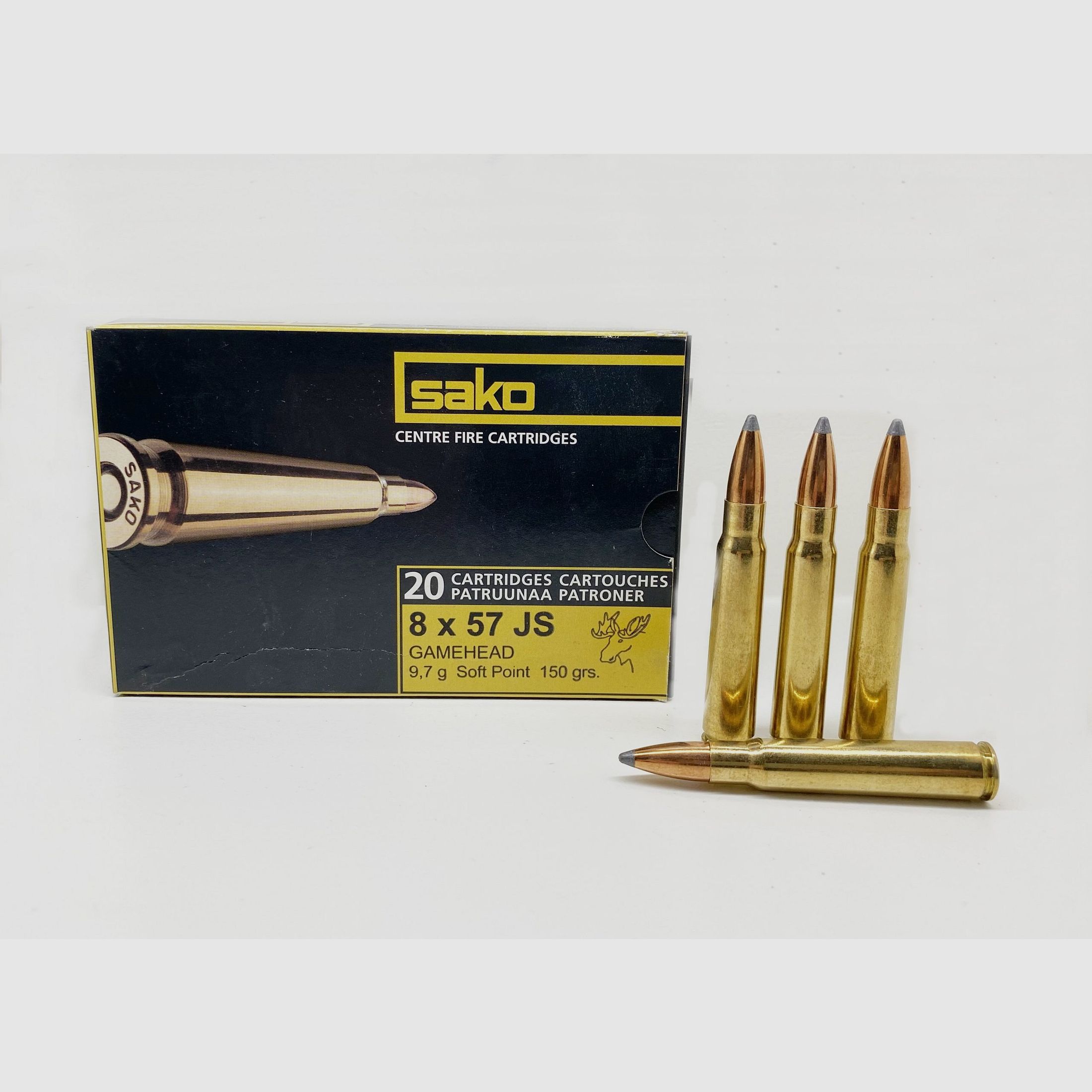 Sako Munition Kal.222 Rem Mag Gamehead 55 gr