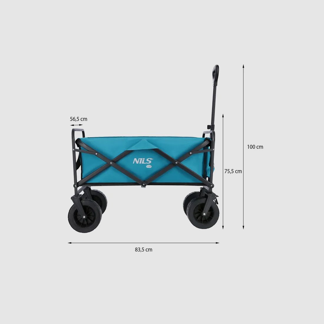 NC1607 Handwagen Türkis 100L Nils Camp