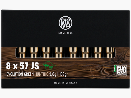 8 x 57 JS RWS EVOLUTION GREEN 9.0g