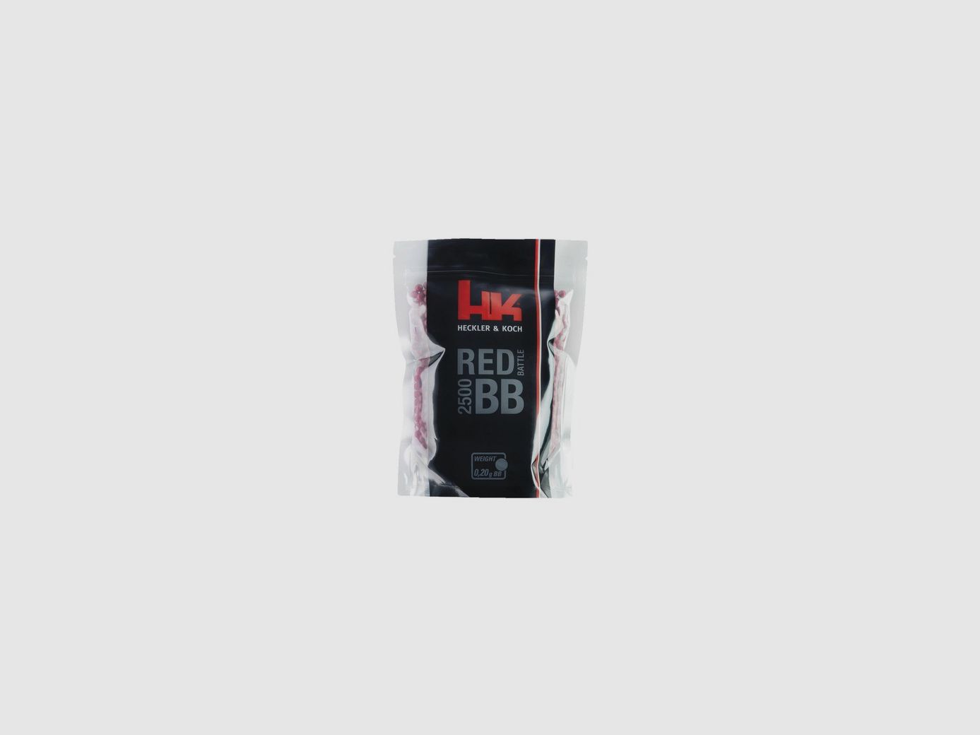 Sachet mit 2500 Kunststoffkugeln Heckler & Koch Red Kal. 6mm 0,20g Rot