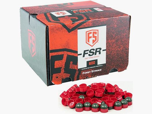 Eerste Aanval Paintballs 600 Schoten Doos (grijs / rood)