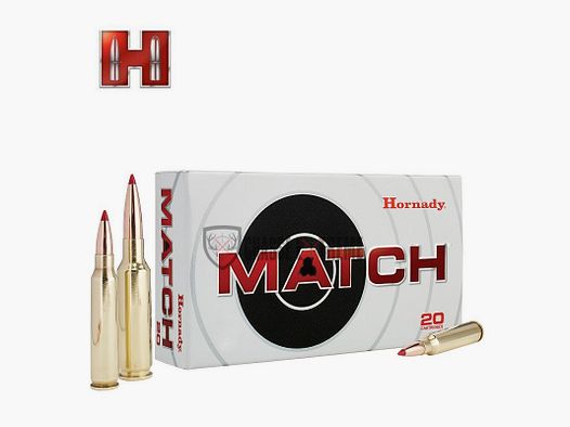 20 cartridges HORNADY Match 223 Rem 73 Gr Eld Match