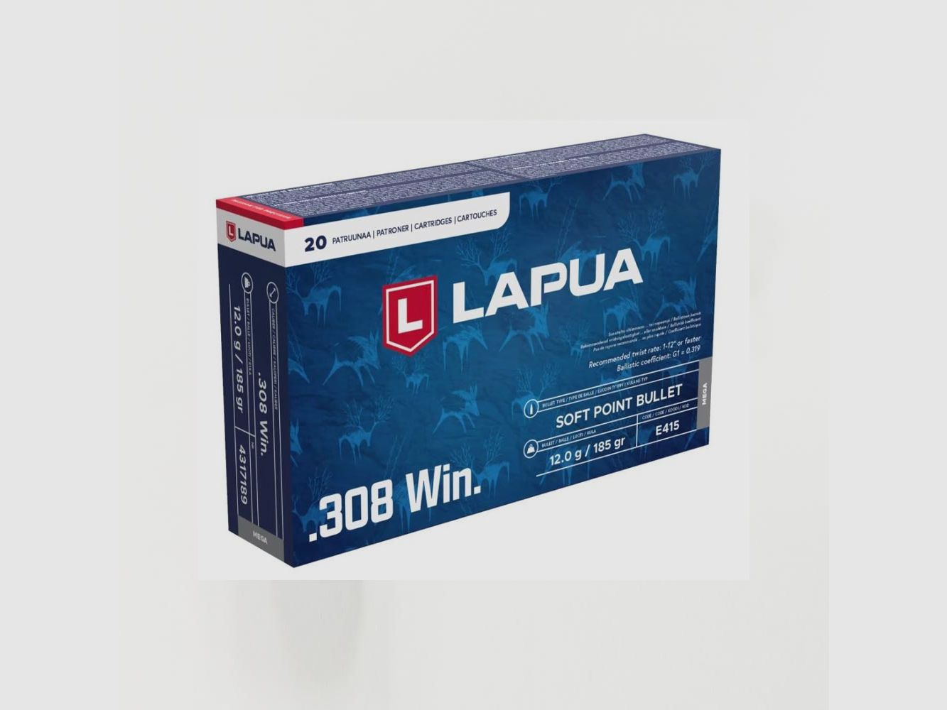 .308 Win LAPUA MEGA Soft Point 185gr, Bild 1 von 2