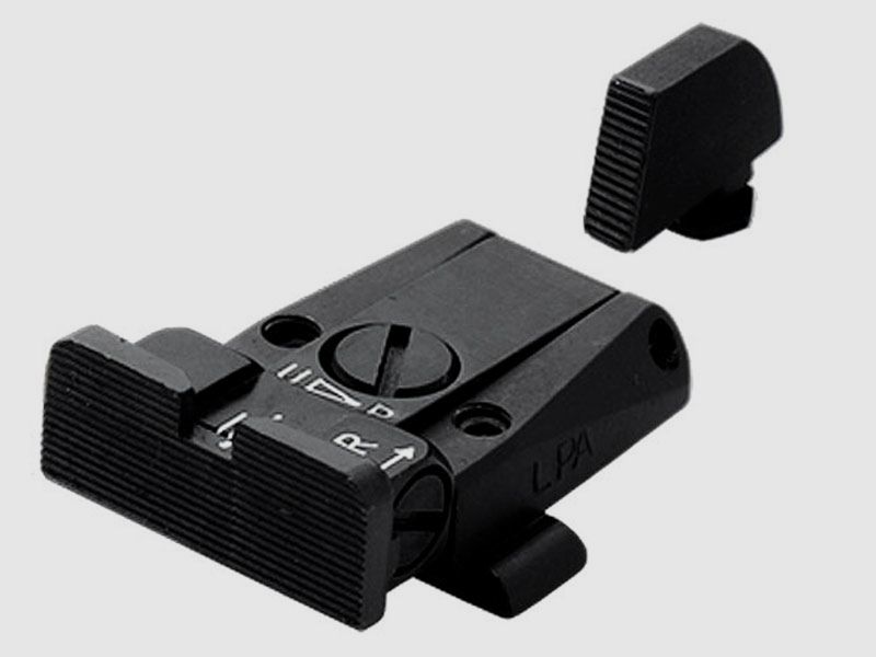 LPA Match-Visier SPR für GLOCK-Pistolen GLOCK-Modelle: schwarzes Visierblatt, inkl. Korn
