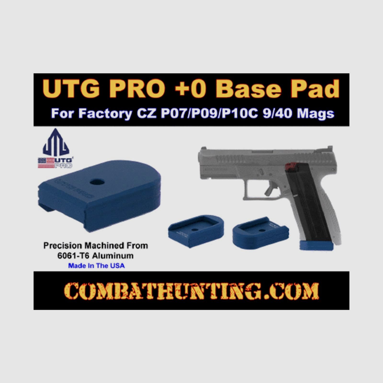 UTG PRO PUBCZ01B +0-Magazine Base for CZ P-07/P-09/P-10 C – Blue