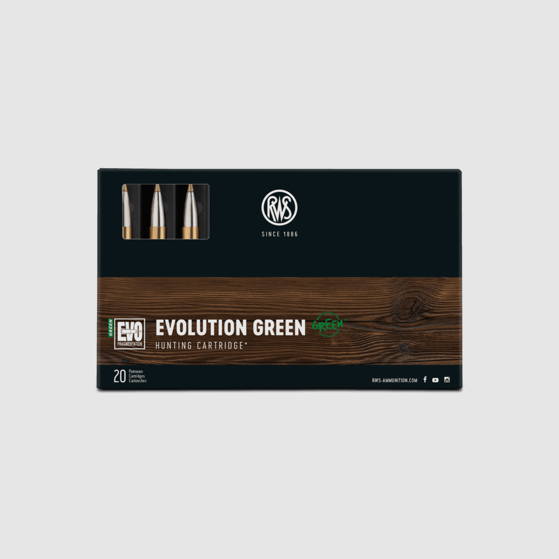 RWS 7x64 Evolution Green 127gr. -20uds