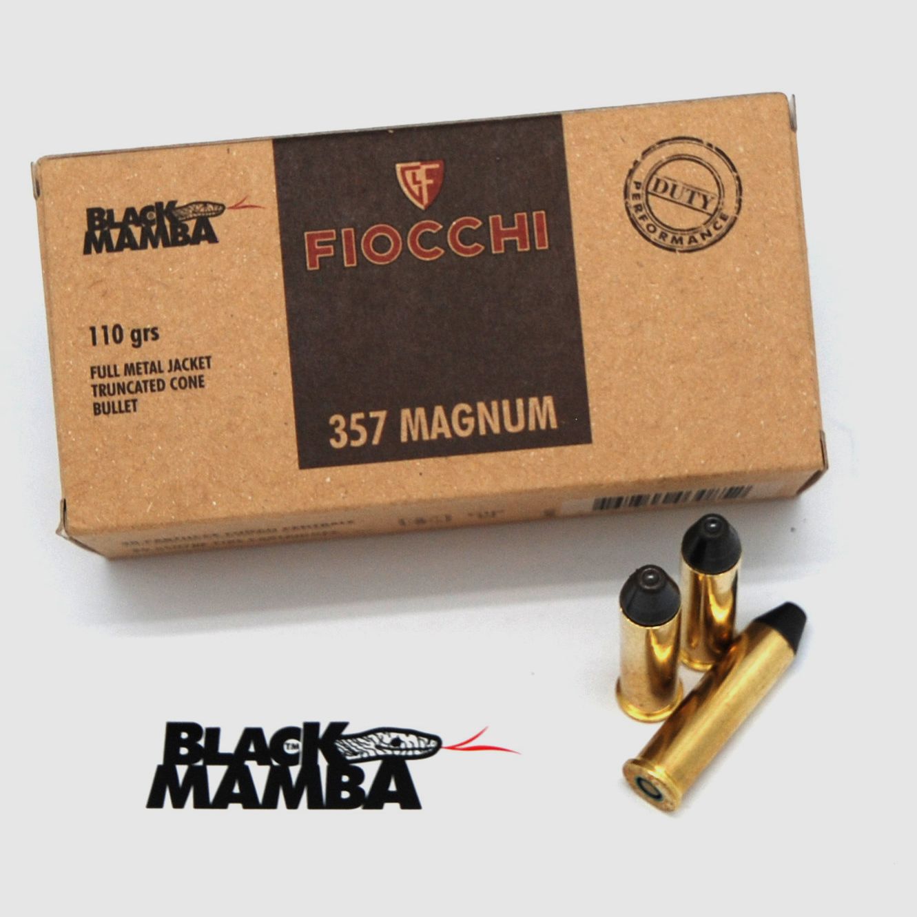 357 Mag. FIOCCHI FMJTC BM 110 grs Black Mamba