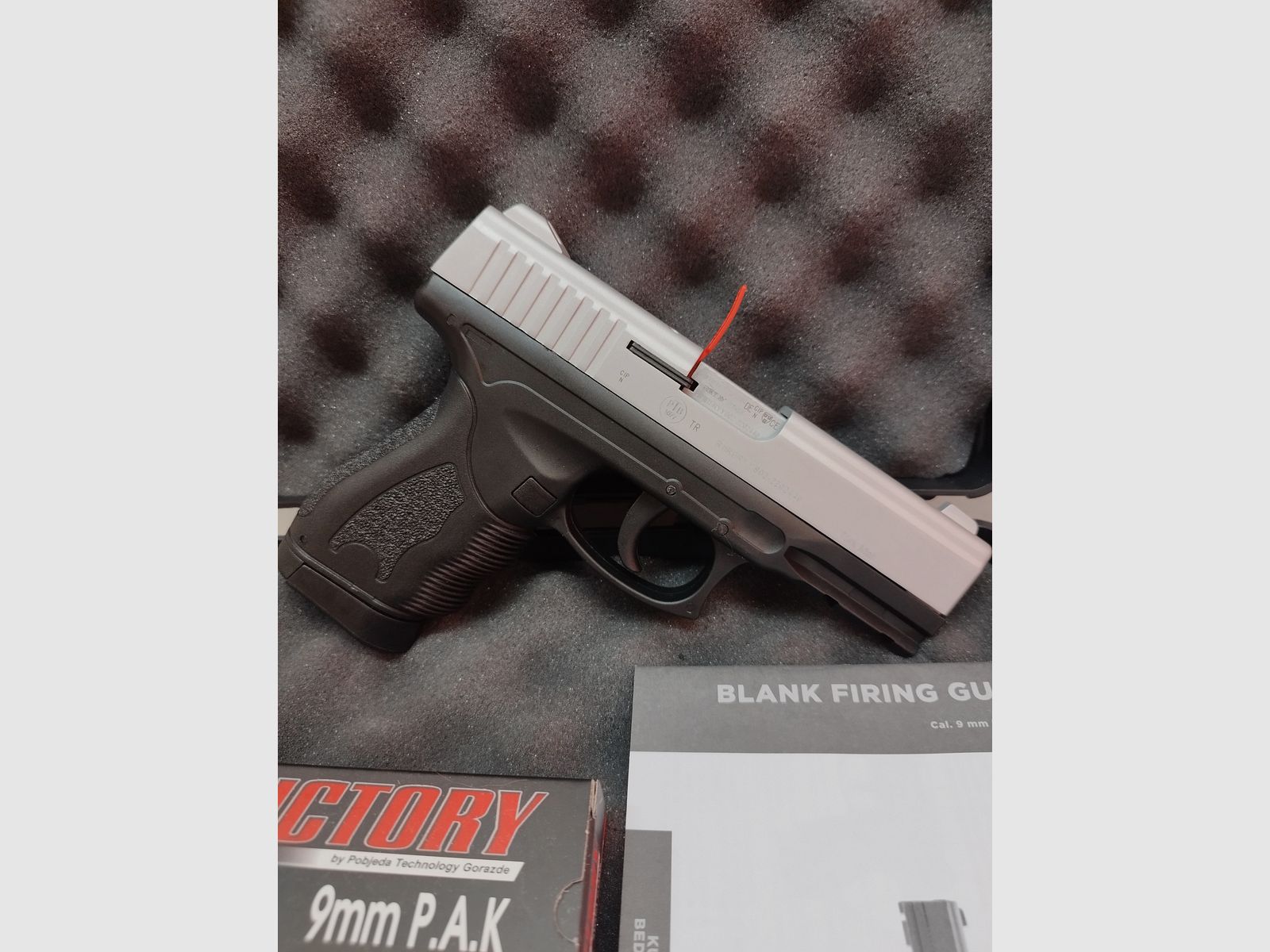 Retay PT-23 broń alarmowa 9mm PAK zestaw niklowy oferta !!Nowy towar!!
