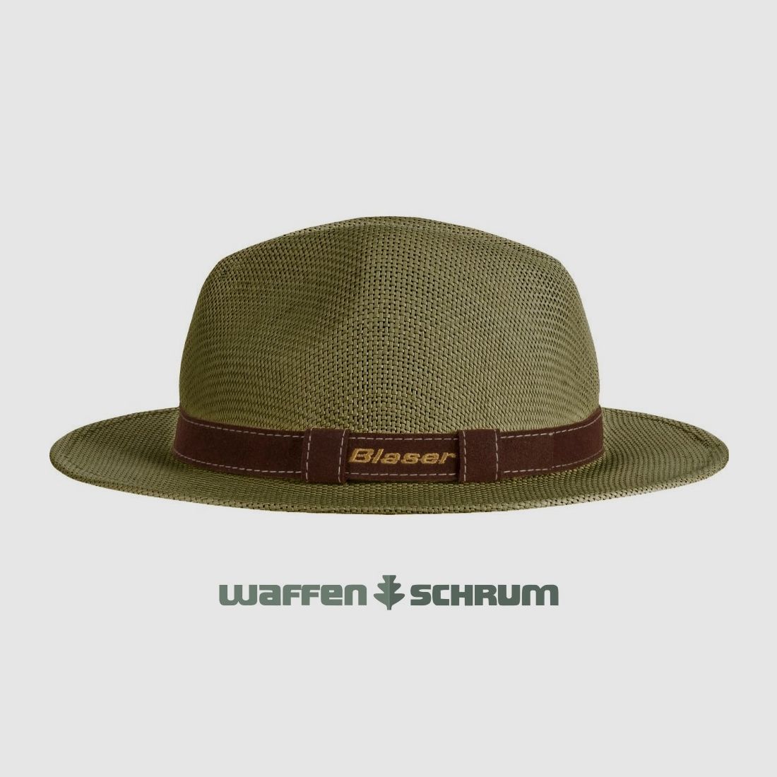 Blaser Straw Hat Dark Olive