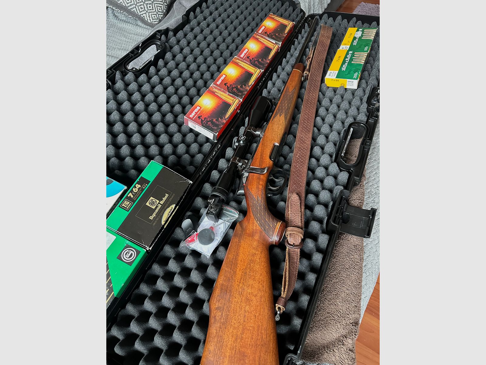 Steyr Mannlicher Modell M – Carabine de chasse avec détente allemande, y compris Zeiss ZF, Docter Sight et munitions