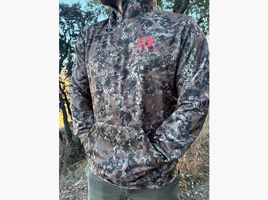 SUDADERA TECNICA CON CAPUCHA COLOR TIERRA CRUZ & HUNT