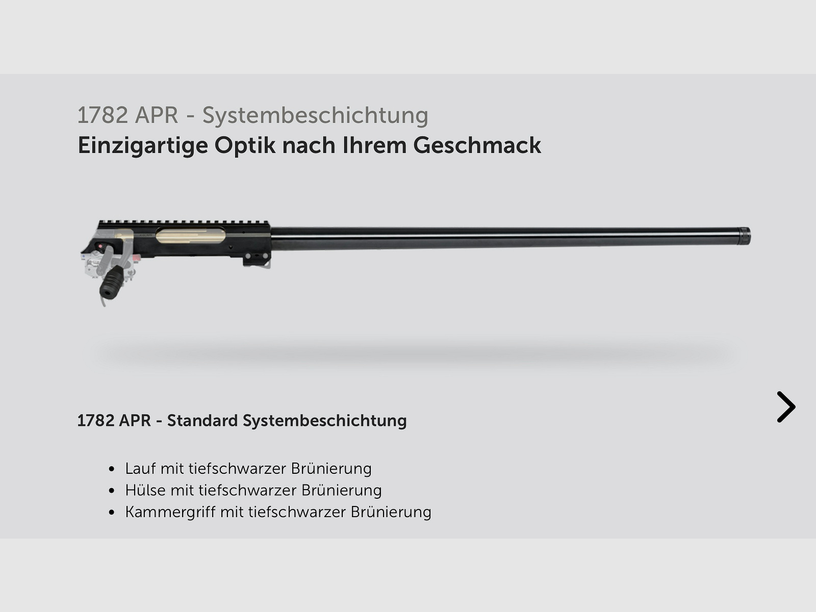 J.G. Anschütz 1782 APR 6,5 Creedmoor Carbon Grey en el chasis Premier ACC de MDT M18x1 660 LL