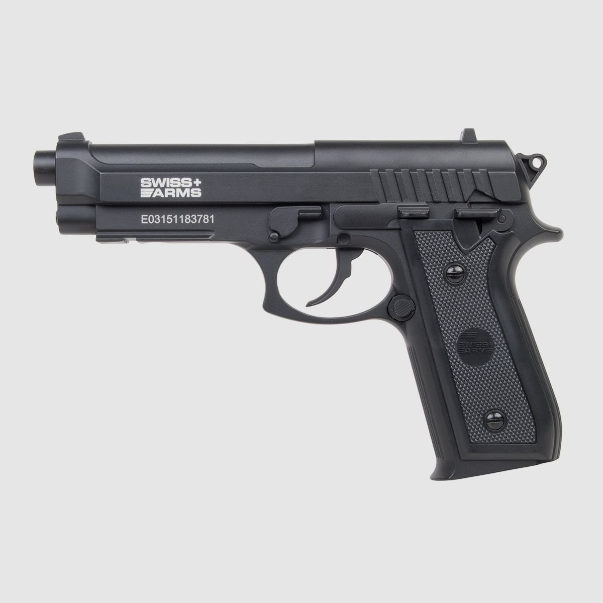 Swiss Arms SA92 Schwarz 4,5mm BB - Druckluft Co2 Non BlowBack