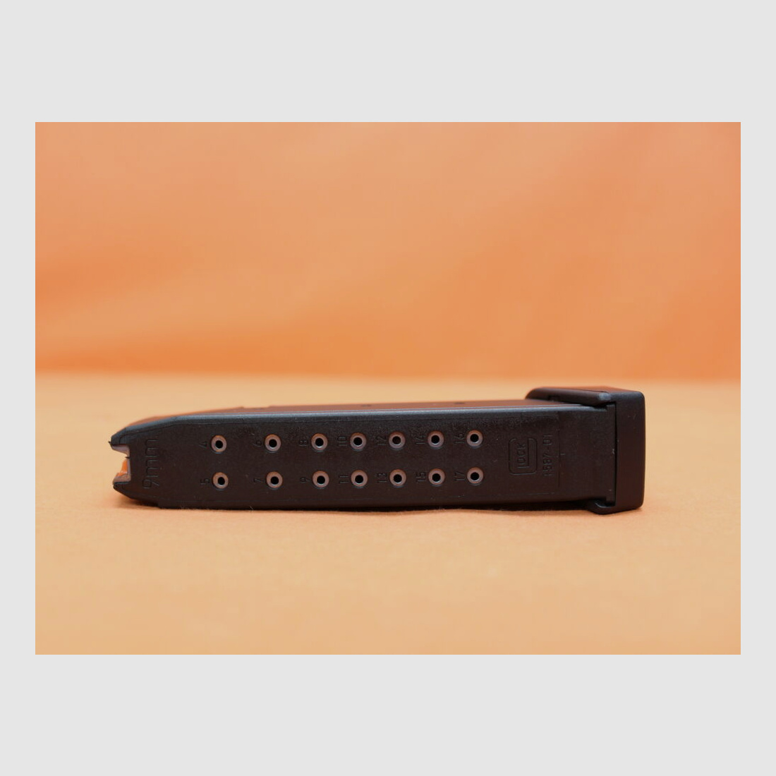 Glock Glock 17/34: Magazine 19 rounds (17+2) 9mm Luger Gen5, orange loader (9mm Para/9x19)