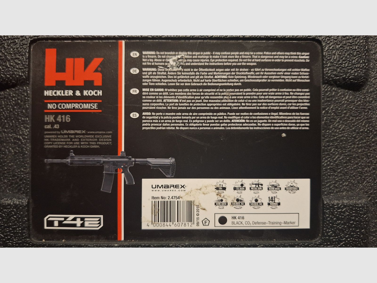 HK416 T4E RAM Sturmgewehr Kal. .43 NEU!