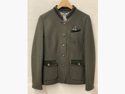 Steinbock Schicker Walk-Jacket with Noble Detail Accents in Olive
