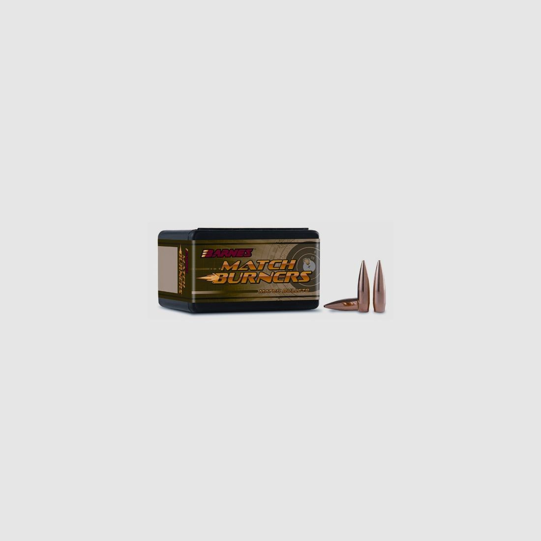 BARNES GESCHOSSE Kal. (.224″) Hohlspitze Flachbasis Büchse BARNES GESCHOSSE MATCH BURNER 22 KALIBER (0.224″) HP FB 52G 100/Stk.