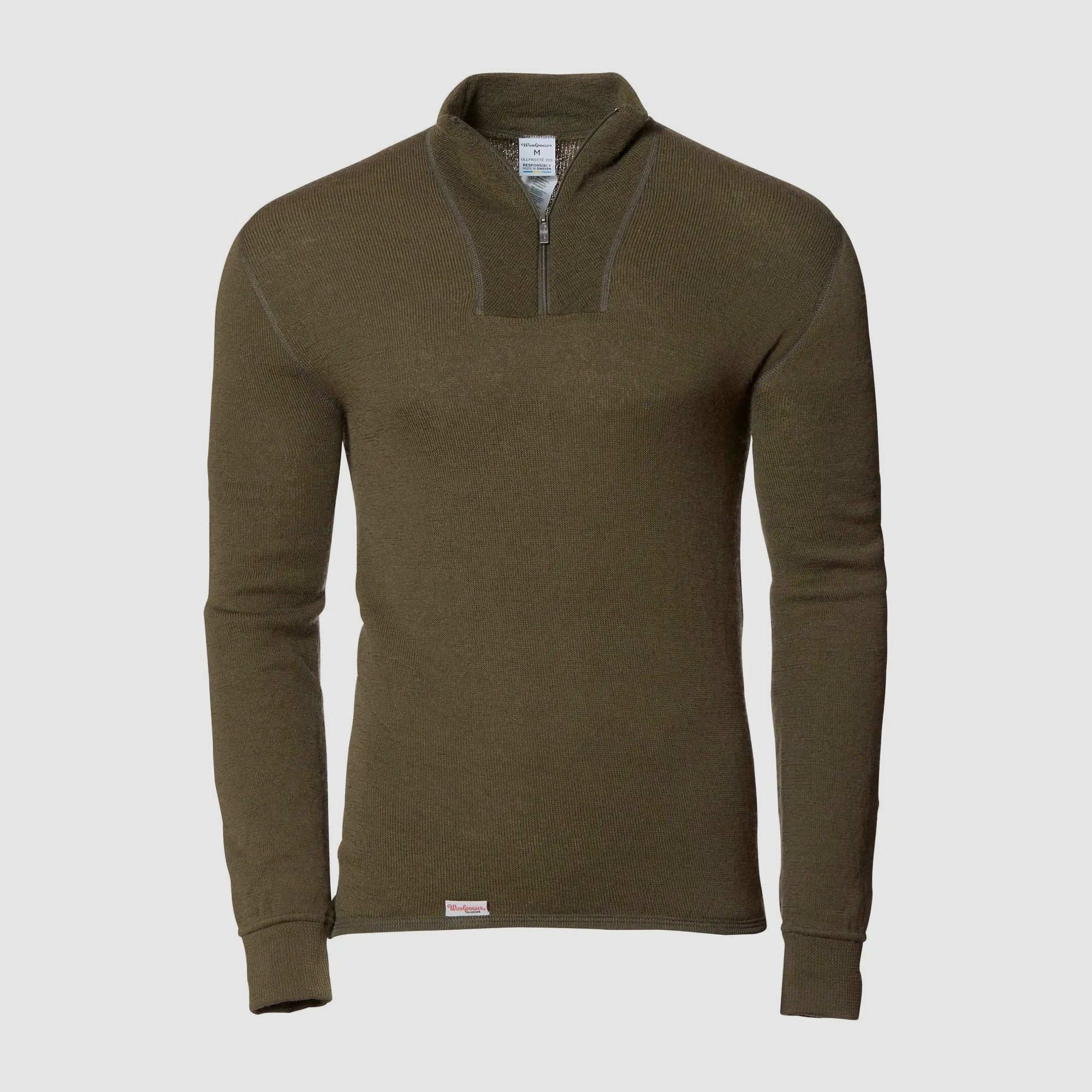 Woolpower Rollkragenpullover Zip Turtleneck 200