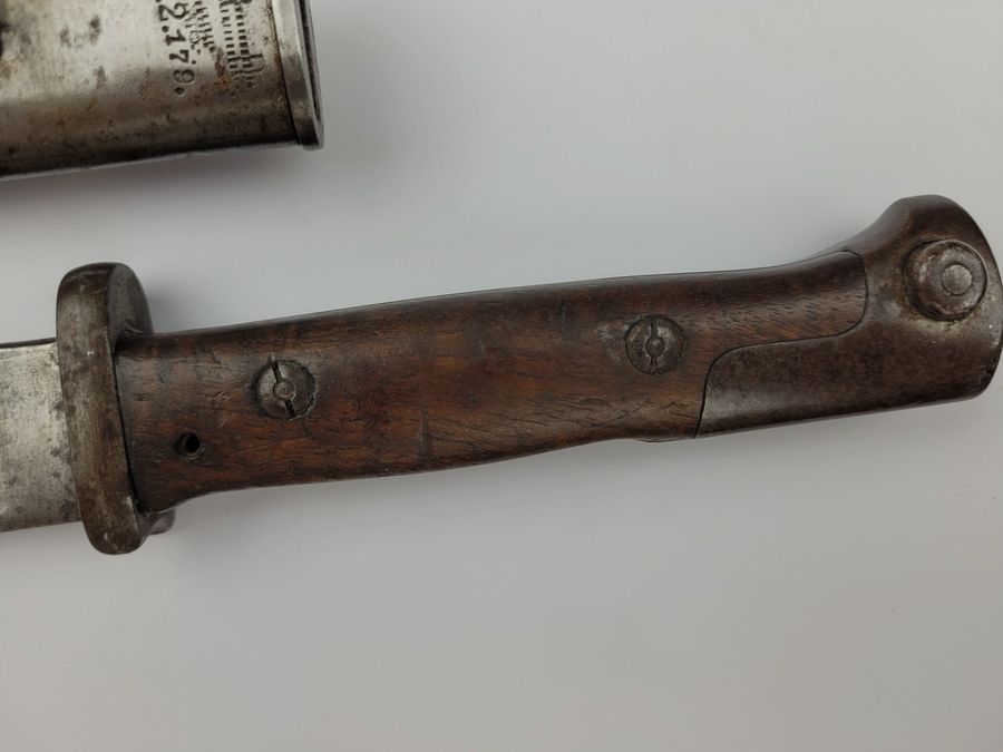 Seltene deutsche Bajonett 84/98 1. Typ – Weyersberg – preußisch 1888 – mit Nummer ! – BE+/TBE-, Bild 12 von 17