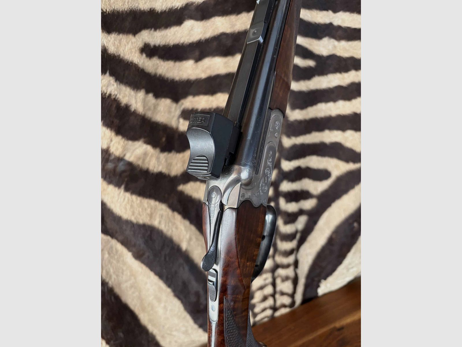 Bockdoppelflinte Merkel 141 - Kal. 8x57JRS - ca. 55cm – Rotpunktvisier Docter, Bild 8 von 10