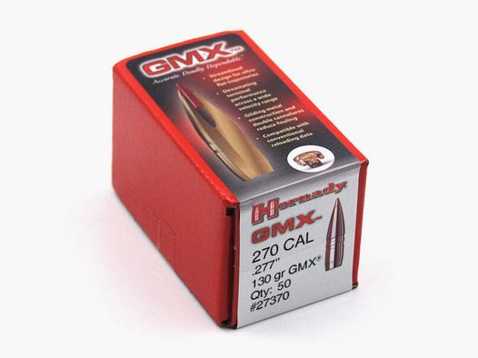 Proiettili per fucile, Hornady .277 GMX, 130gr, 50 pz, senza piombo, tra l'altro per .270 Win.