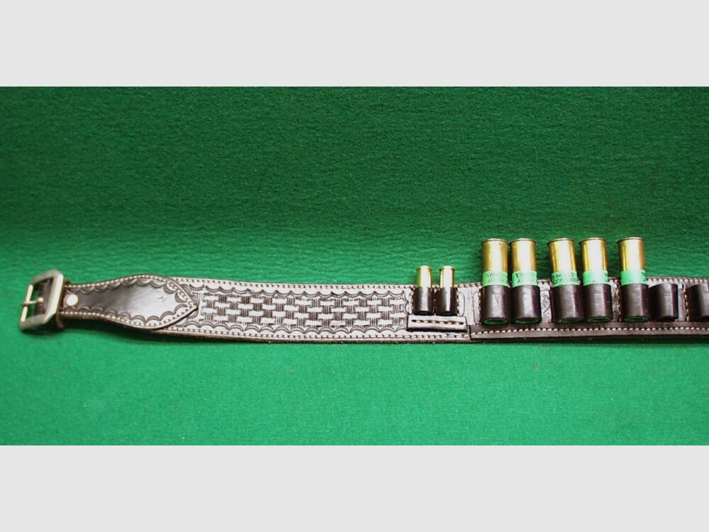 Custom Made Leder Gürtel, schwarz, 5cm breit