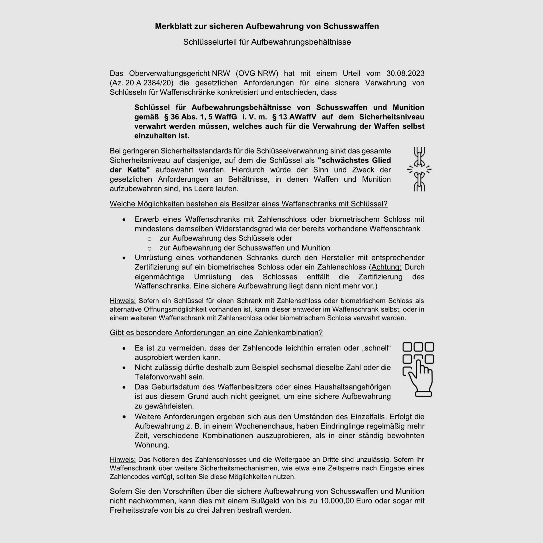 Numerki zamek KWT 800 sejf na broń krótka EN 1143-1