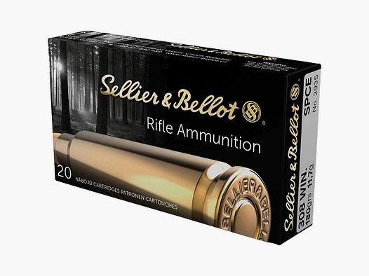 Sellier & Bellot .308 Win Teilmantel CE, 180grs, Kaliber