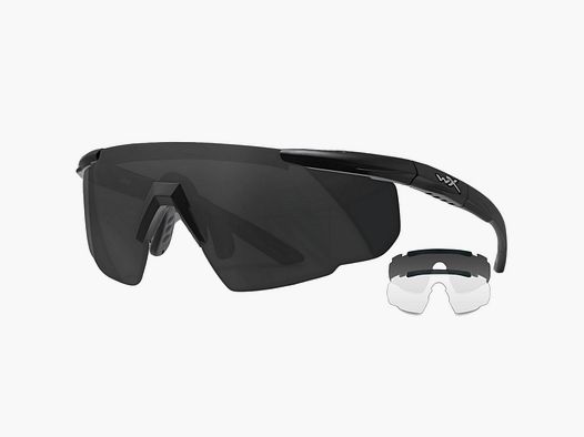 Wileyx – Protective glasses SABER ADVANCED, lenses: Smoke/Clear, frames: Matte Black – 317