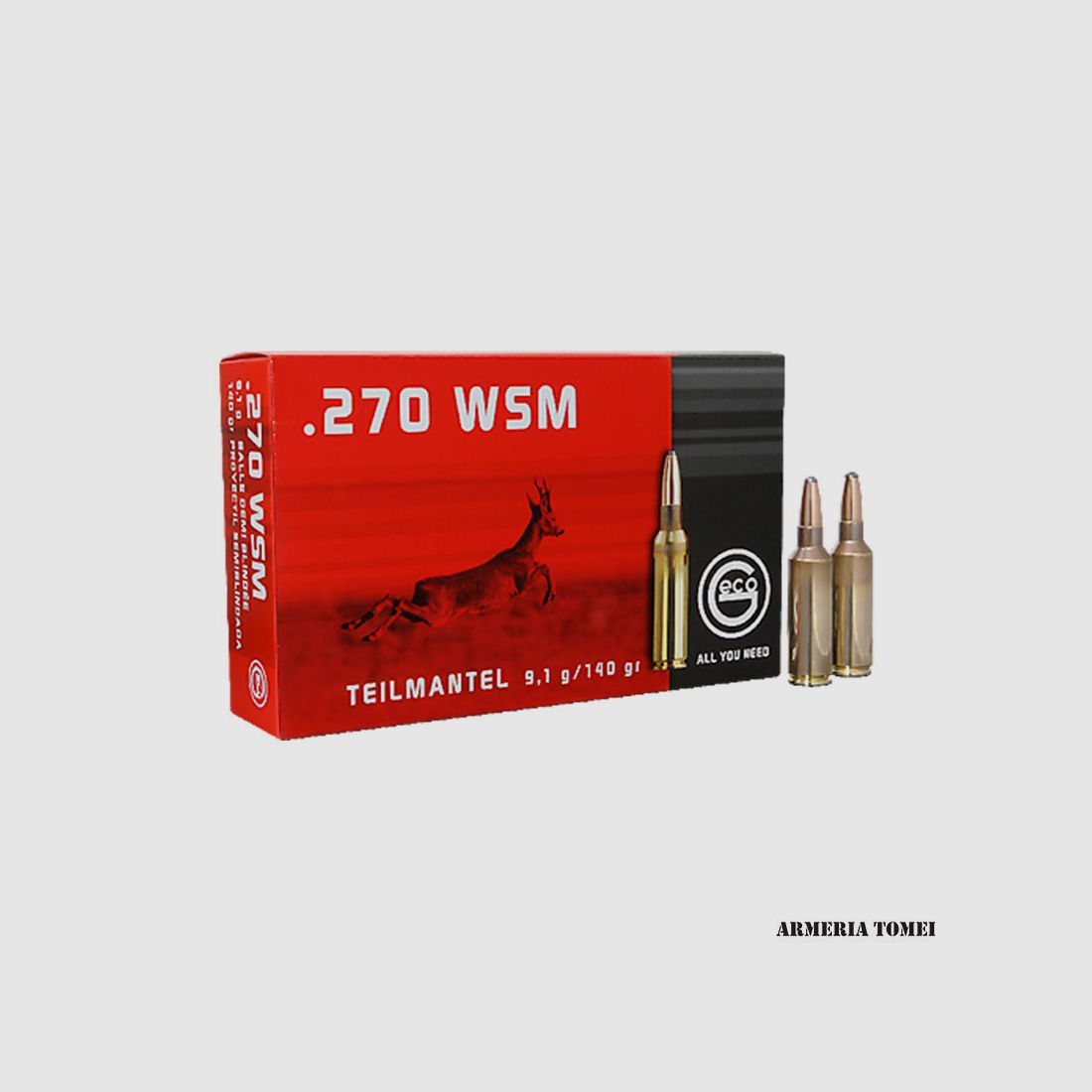 .270 WSM Soft Point 9.1g / 140gr