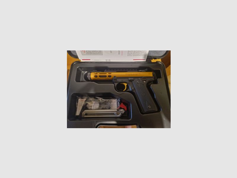 RUGER MARK IV 22/45 LITE .22 LFB. Gold