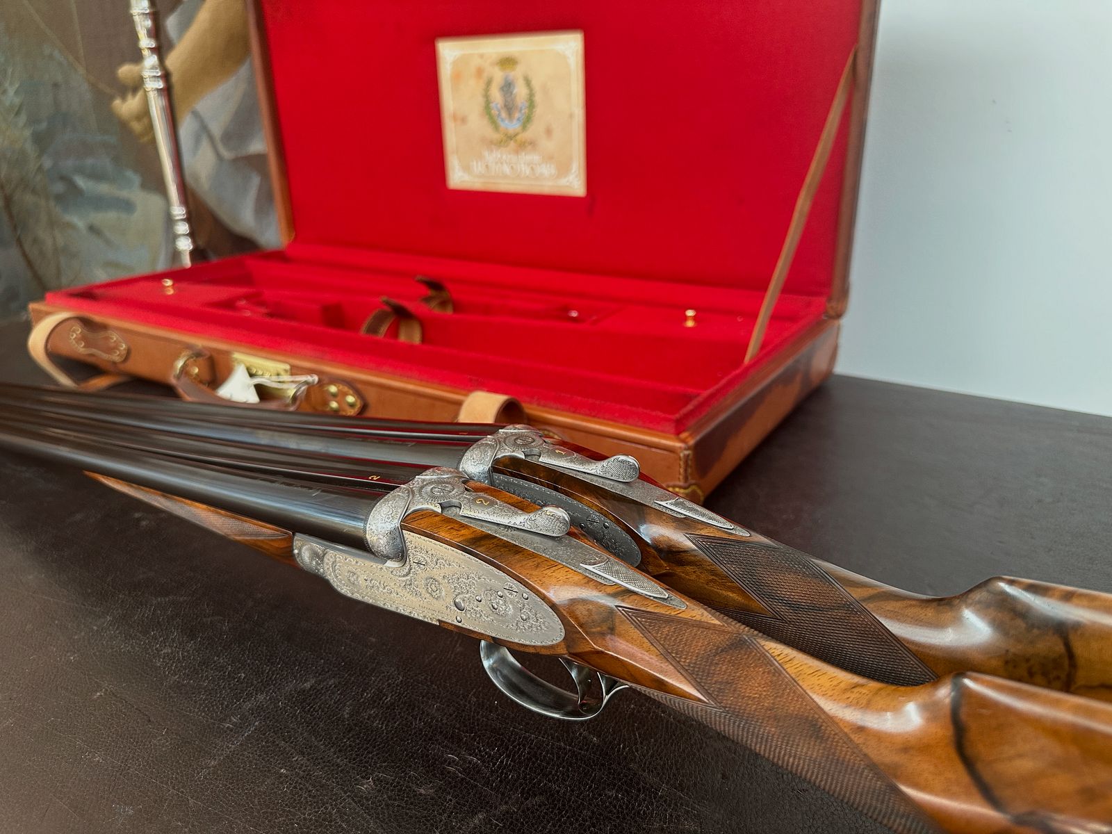 Luciano Bosis Queen - Fine side-lock shotgun pair in caliber 20