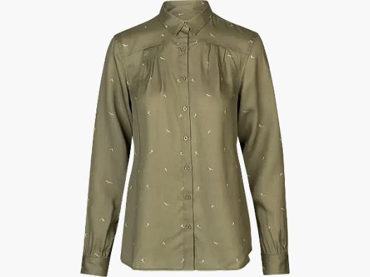 Härkila Abigail Damenhemd Dust green/Flying ducks, S