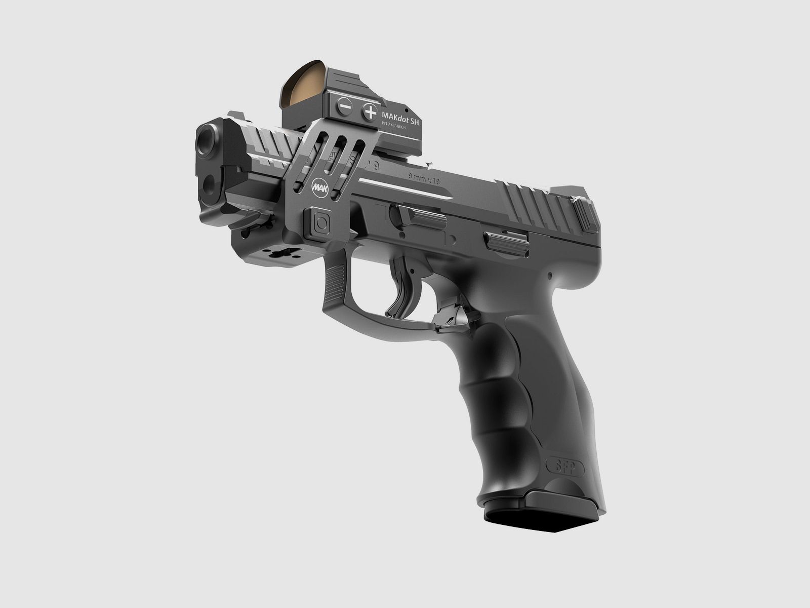 MAK P-LOCK - Montaggio per mirini reflex per pistole