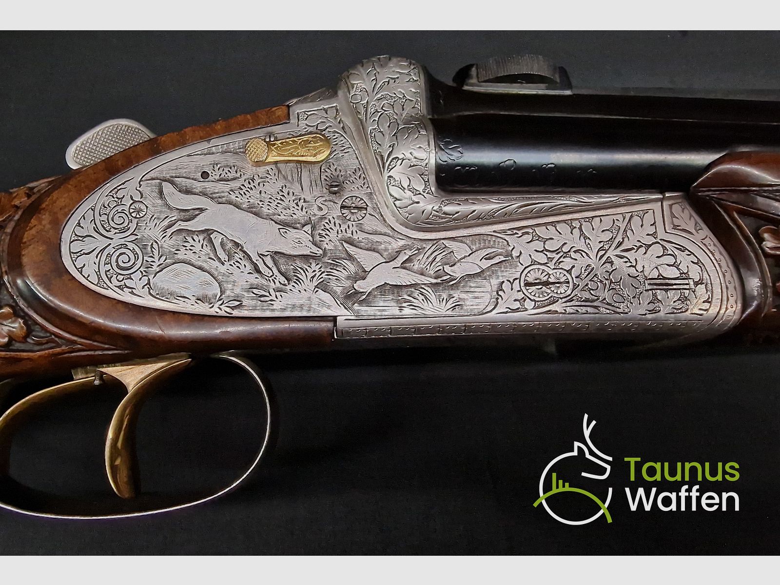 Triumphdrilling Bockdrilling Josef Just  Ferlach mit Bockdoppelbüchswechsellauf taunus-waffen.de