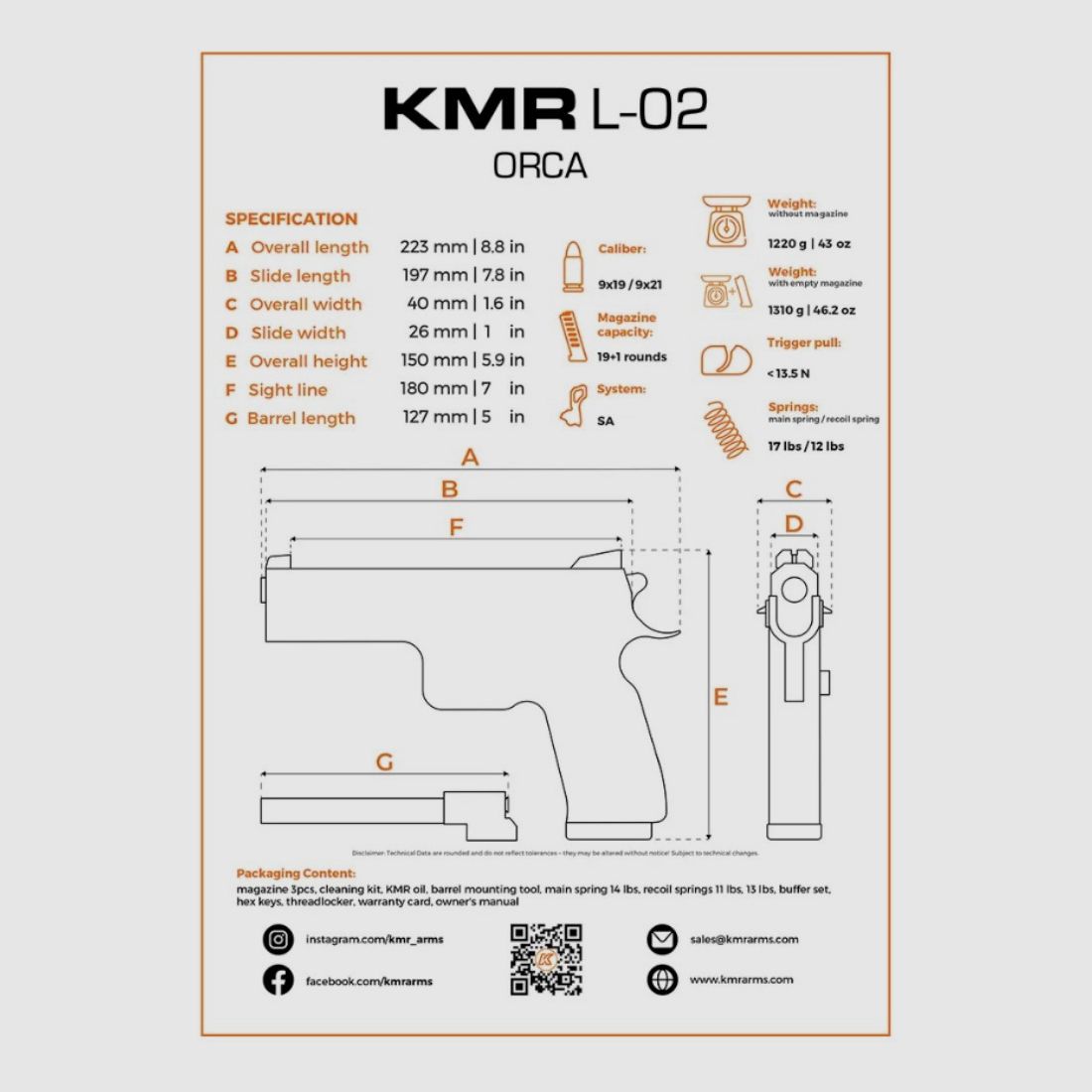 KMR L-02 ORCA OR / 9mm