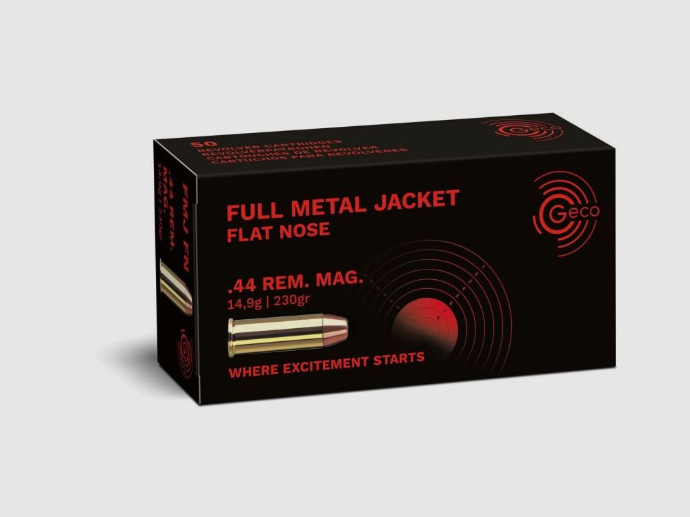 Geco 230grs FMJ 50STK .44Rem.Mag.