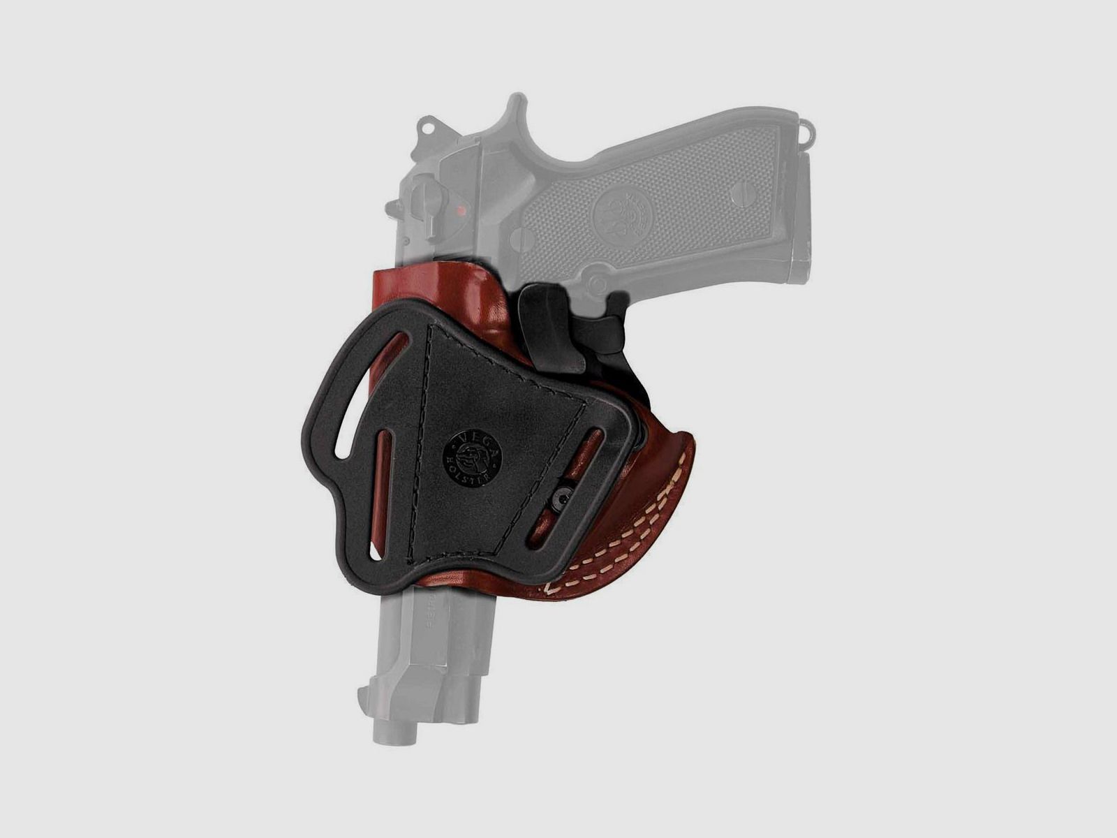 Techno-Loop-Holster mit Sicherung Beretta /92 /96 /98,CZ 75 SP01/75/85,Taurus PT 92/99/100/101 Without Rail,Tanfoglio Force,Zoraki 918 Schwarz Rechtshänder