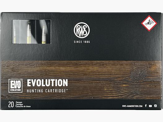 RWS munizione da caccia Evolution cal. 7X65 R 10,3g 159gr