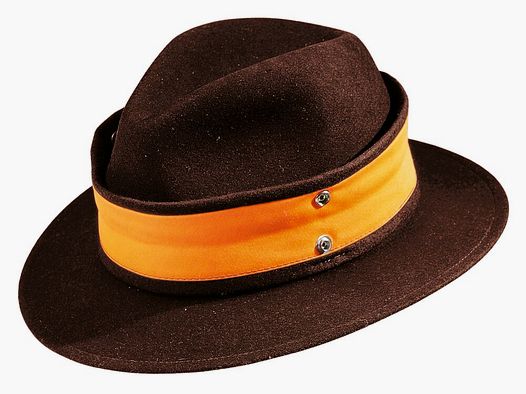 Wool hat with warning trim