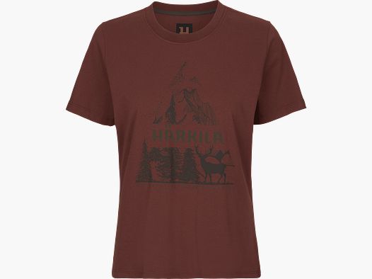 Härkila Nature S/S T-Shirt Donna Hot Chocolate, S