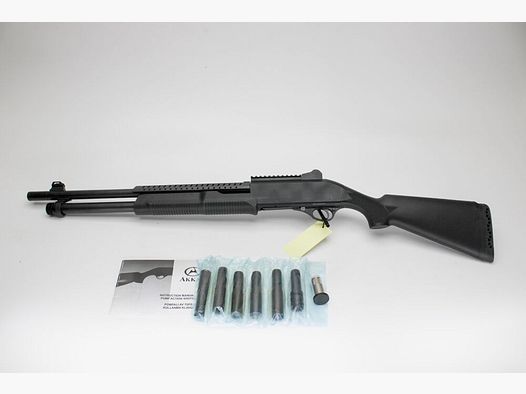 Fore-end repeating shotgun AKKAR TK355 cal. 12/76 with complete interchangeable choke 12/76
