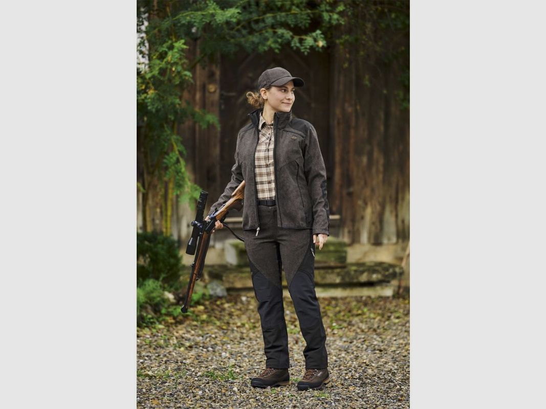Blaser Damen Jacke Andrea Vintage Softshell Braun/ Mélange