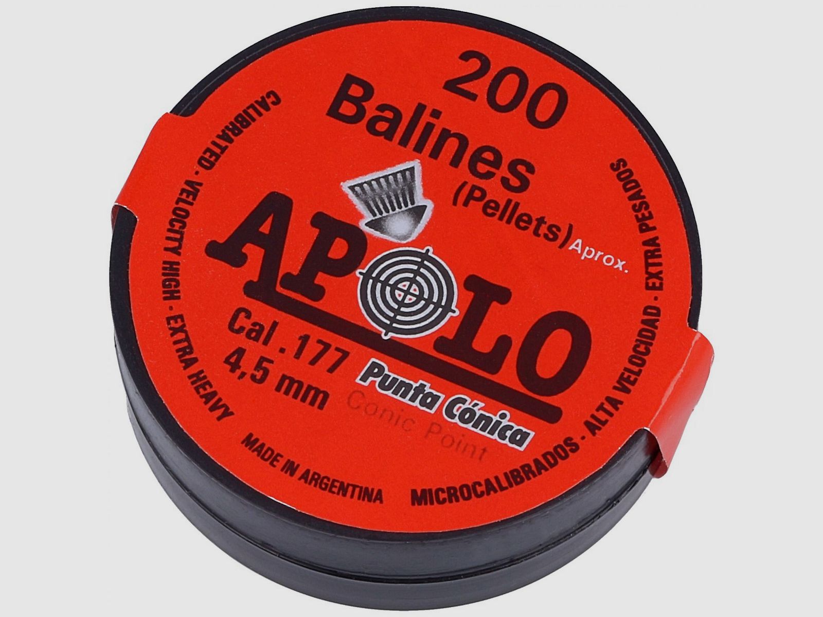 Apolo Conic Point diabolo's 4,5 mm, 200 stuks (E10005)