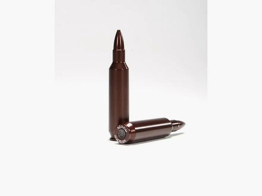 A-Zoom Douilles factices en aluminium anodisé .22 Nosler 2 pièces