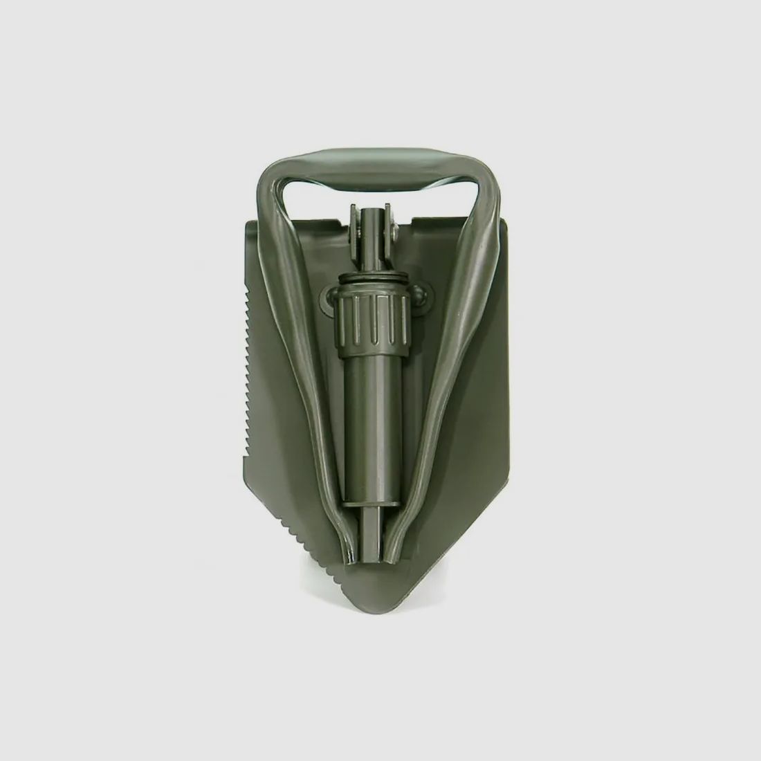 BW Klappspaten Imit., 2-fach klappbar, Oliv + Tasche