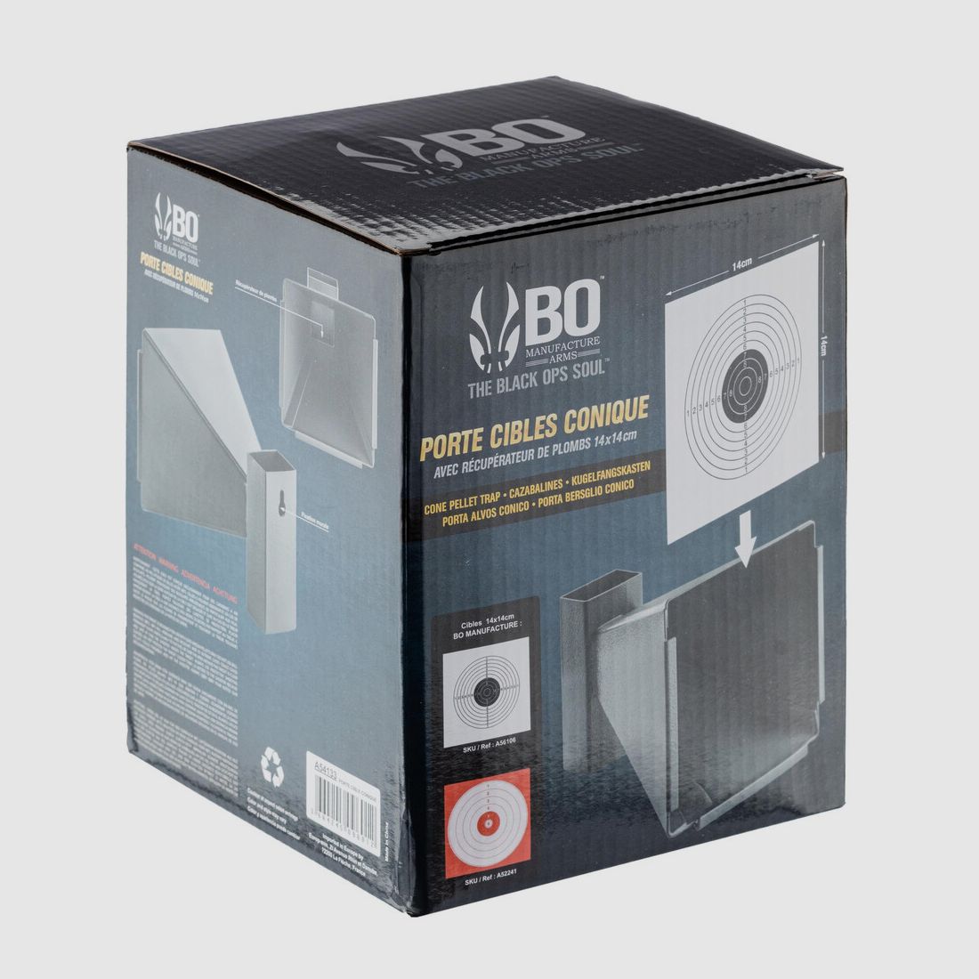 PORTE CIBLE CONIQUE 14X14 BO MANUFACTURE, image 3 sur 3