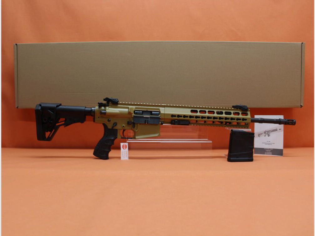HAENEL Ha.Büchse .308Win HAENEL CR308 16,65" Lauf 2-Positionen Gas-Piston-System SR-25 KeyMod/ Sandfarben