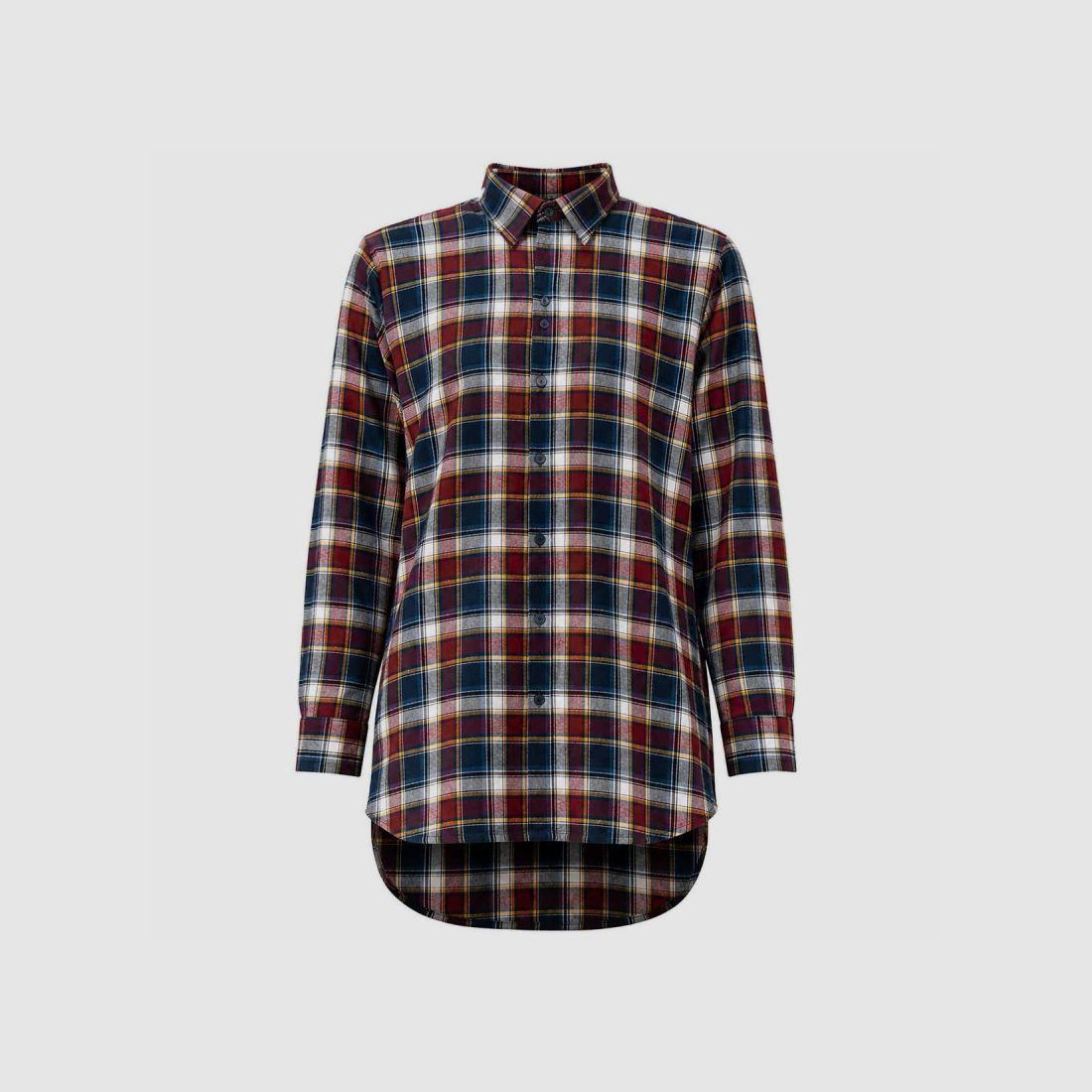 Chemise Tanouk Flanell Baumwolle Karos rot/blau S-4XL, Bild 8 von 11
