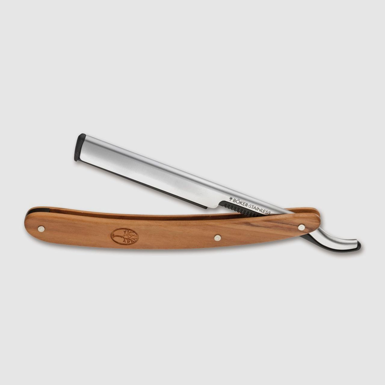 BKER Manufaktur Solingen Rasierklingen-Messer Olive